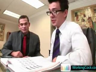 Seth having some gay sex video fun with colleague By WorkingCock